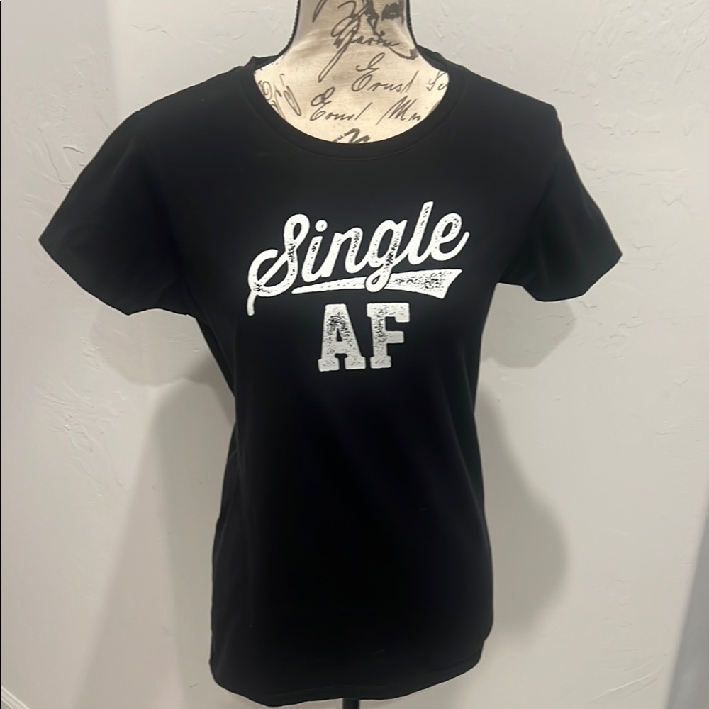 Black Graphic Tee - Single AF